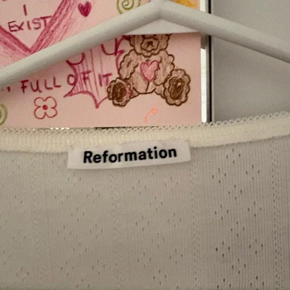 Reformation Cream Knit Top - Picture 3 of 5